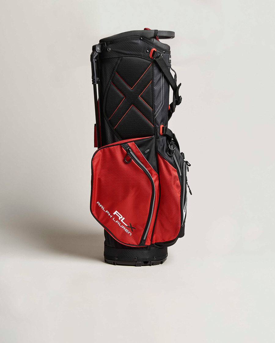 RLX Ralph Lauren Stand Golf Bag Black/Red at CareOfCarl.com