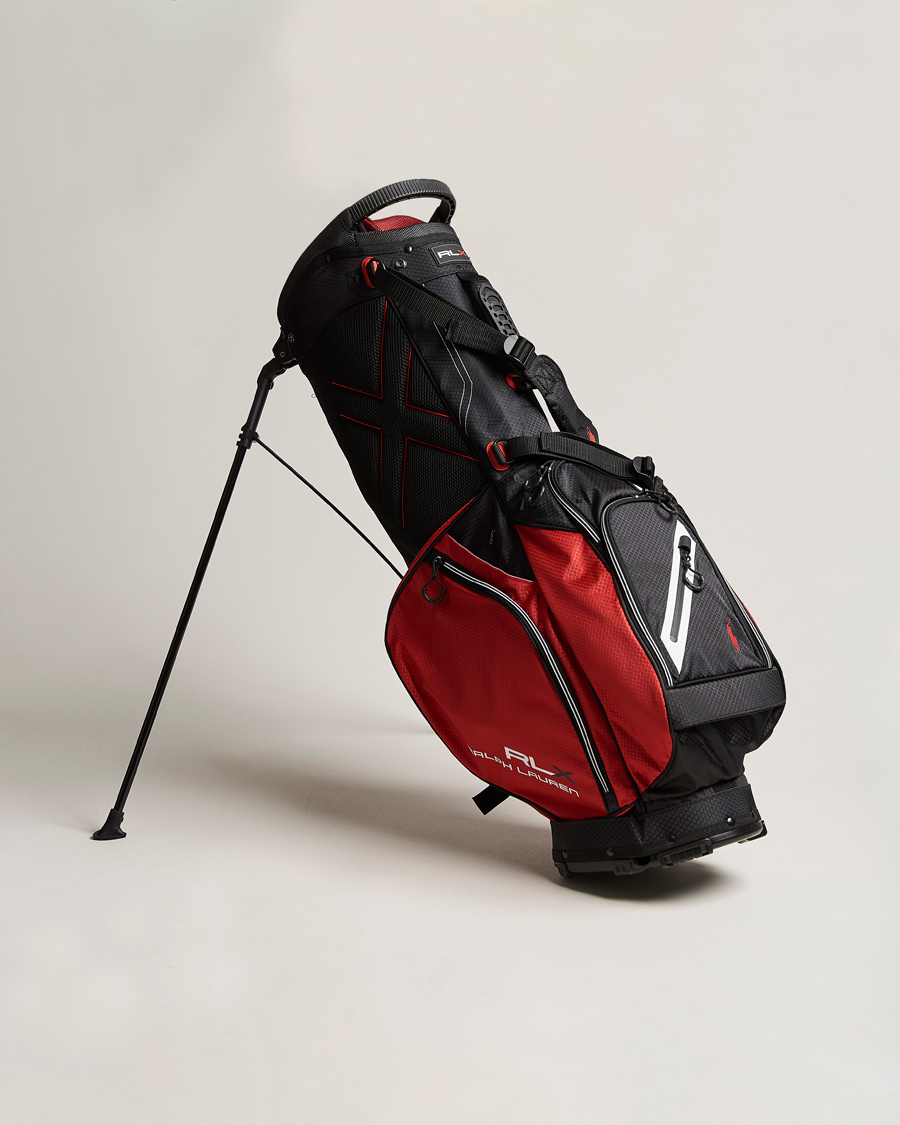 Men | RLX Ralph Lauren Stand Golf Bag Black/Red | RLX Ralph Lauren | Stand Golf Bag Black/Red