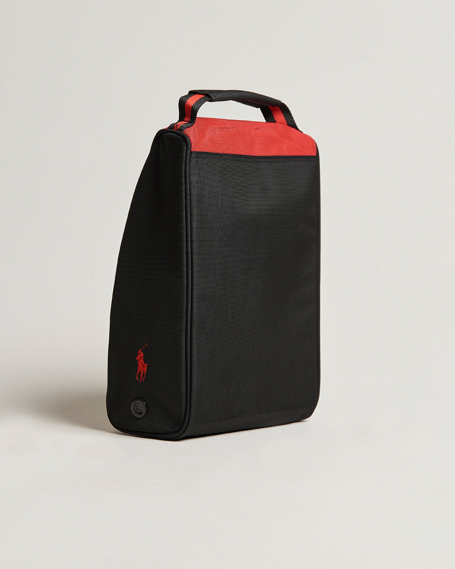 Men | Sport | RLX Ralph Lauren | Golf Shoe Bag Black/Red