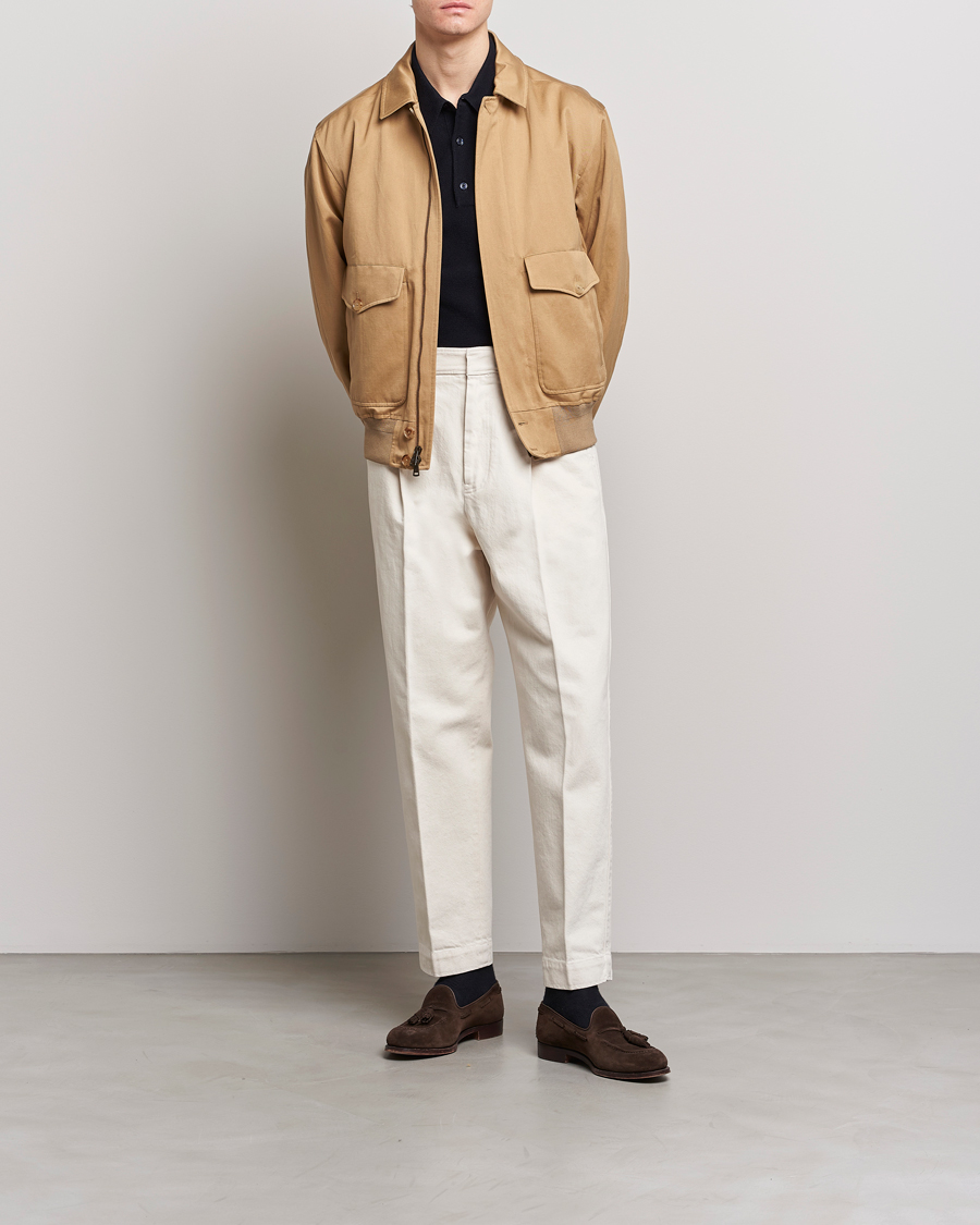 Men | Shirts | Ralph Lauren Purple Label | Harrington Jacket Icon Khaki