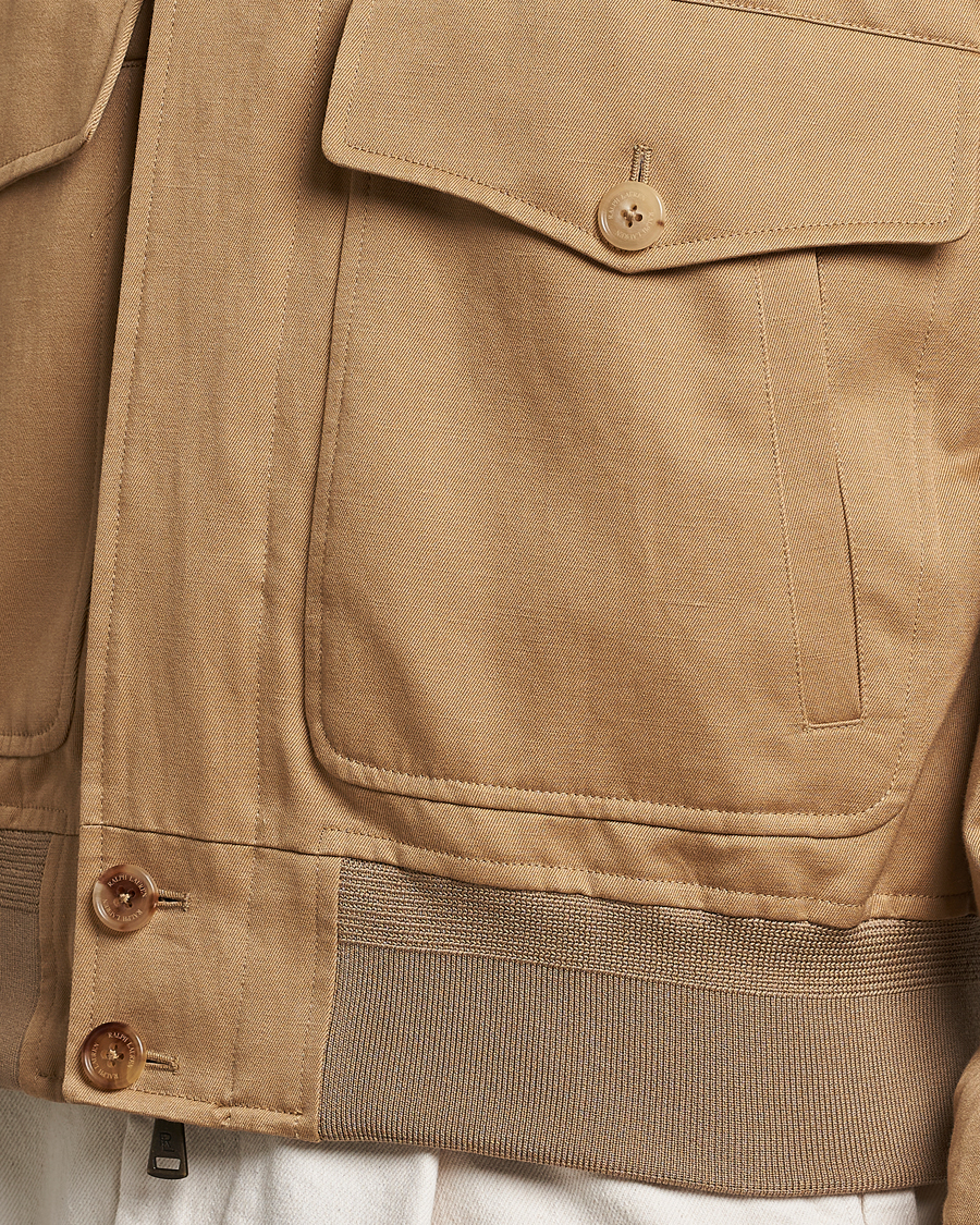 Men | Shirts | Ralph Lauren Purple Label | Harrington Jacket Icon Khaki