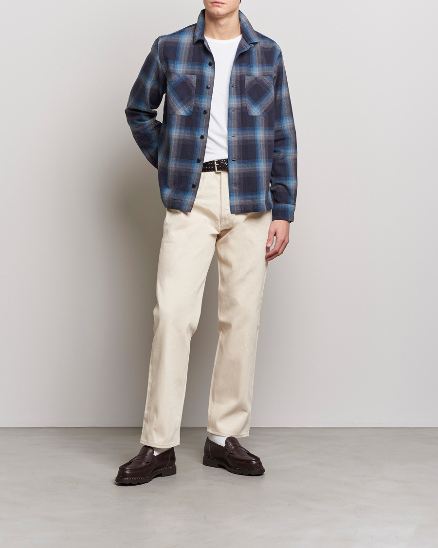 Men | Shirts | RRL | Towns Camp Overshirt Black/Blue