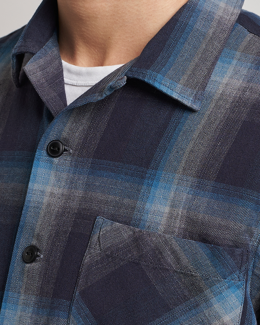 Men | Shirts | RRL | Towns Camp Overshirt Black/Blue