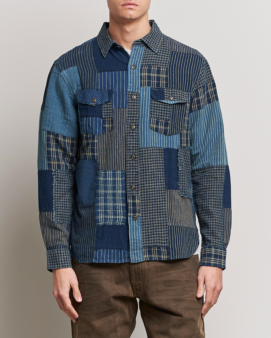 Men | Shirts | RRL | Sweet Orr Overshirt Indigo Patchwork