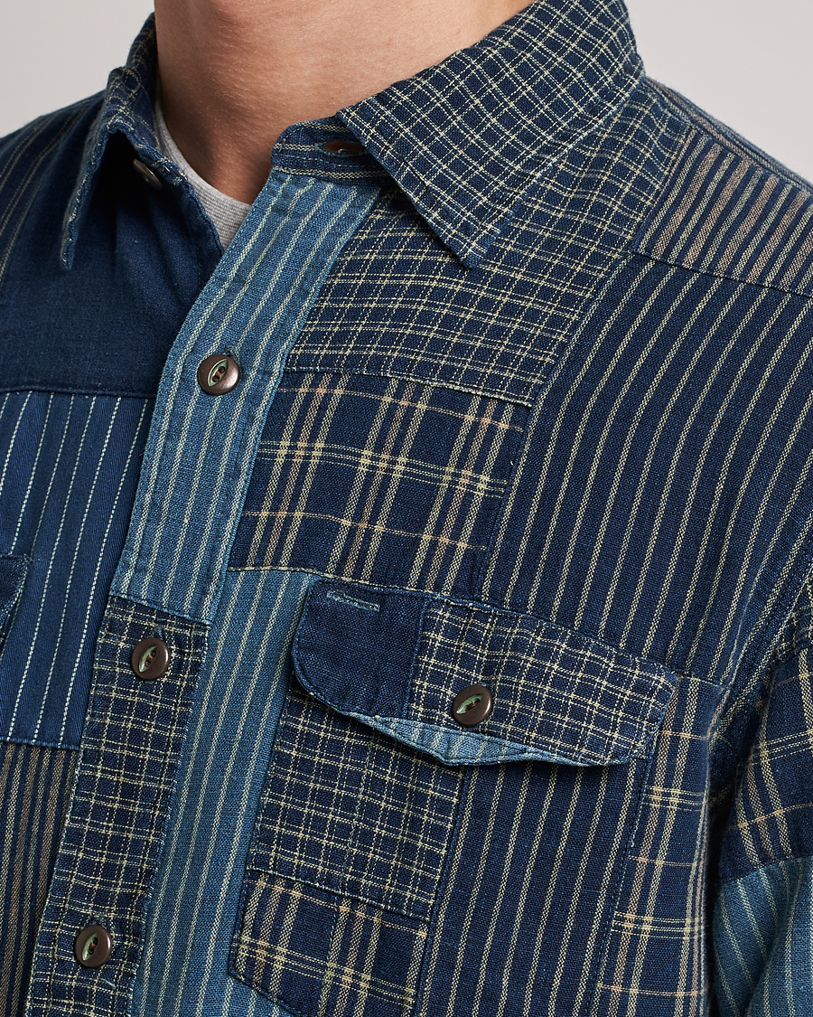 Men | Shirts | RRL | Sweet Orr Overshirt Indigo Patchwork