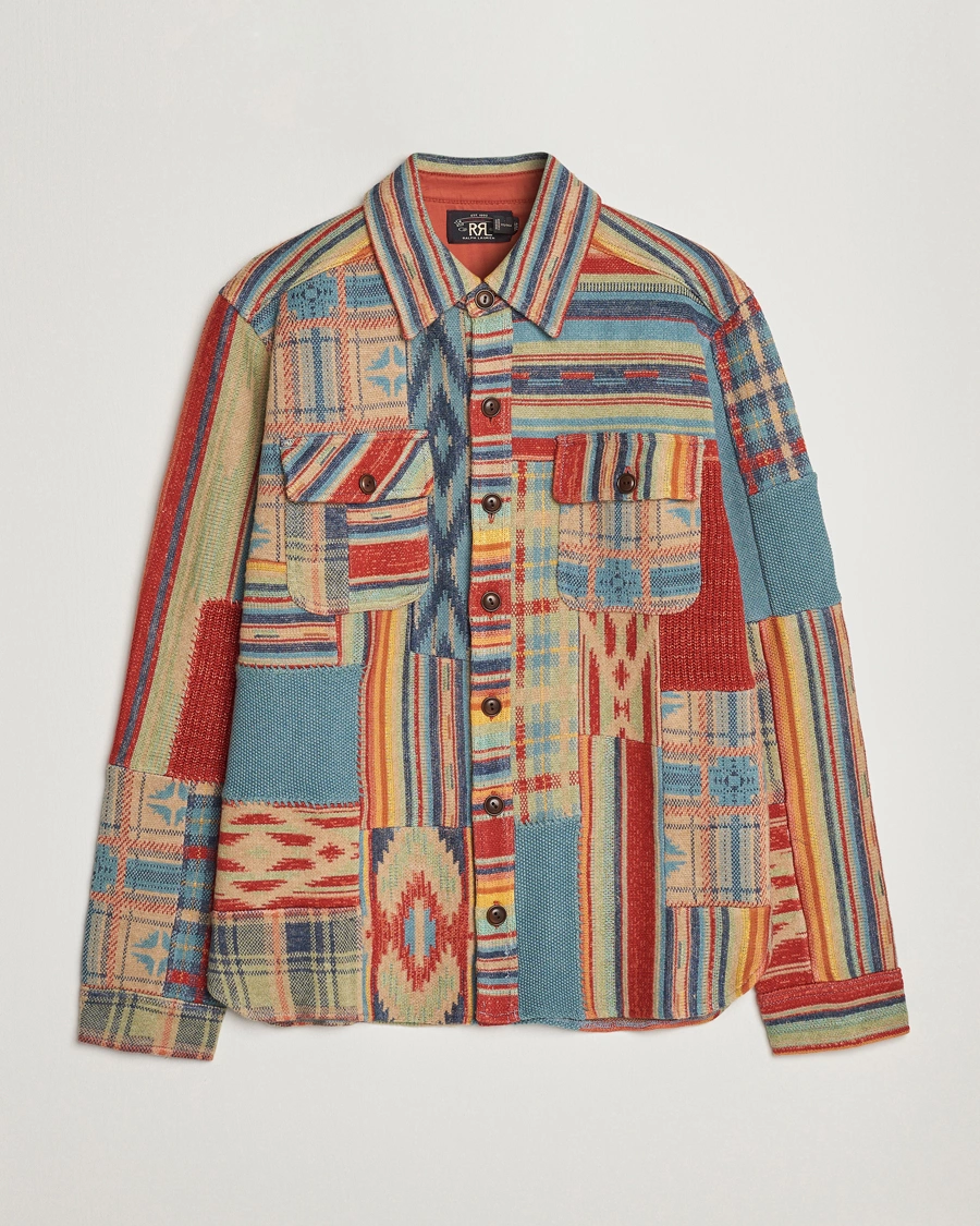Men | Shirts | RRL | Limited Patchwork Workshirt Red Multi