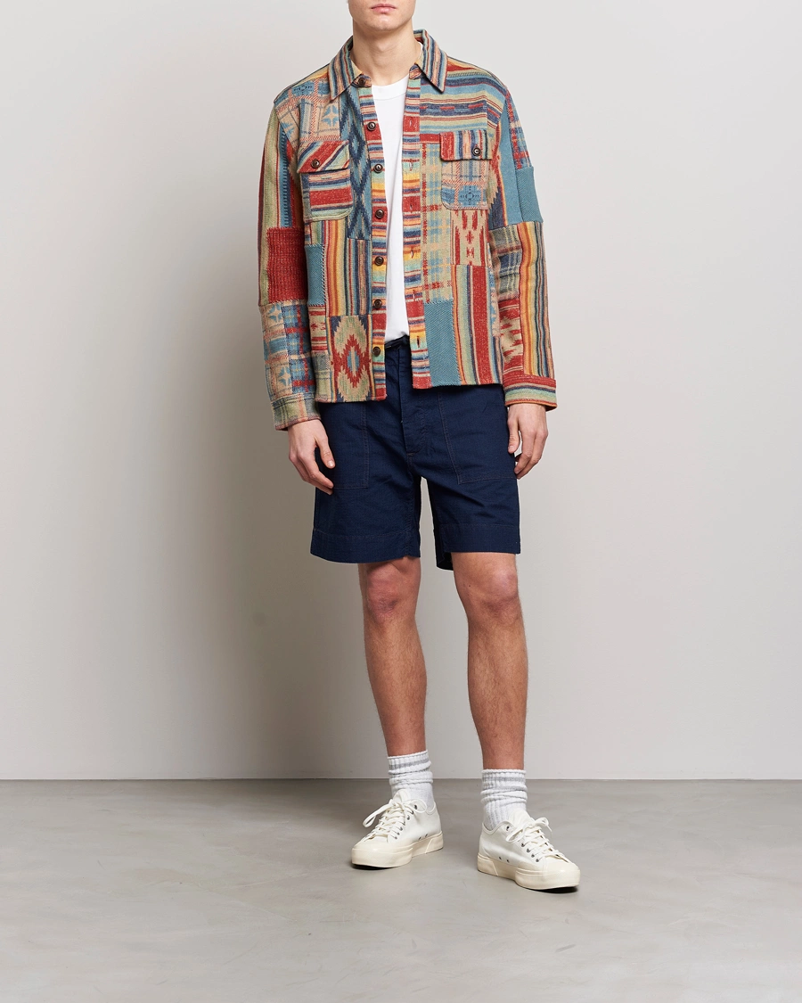 Men | Shirts | RRL | Limited Patchwork Workshirt Red Multi