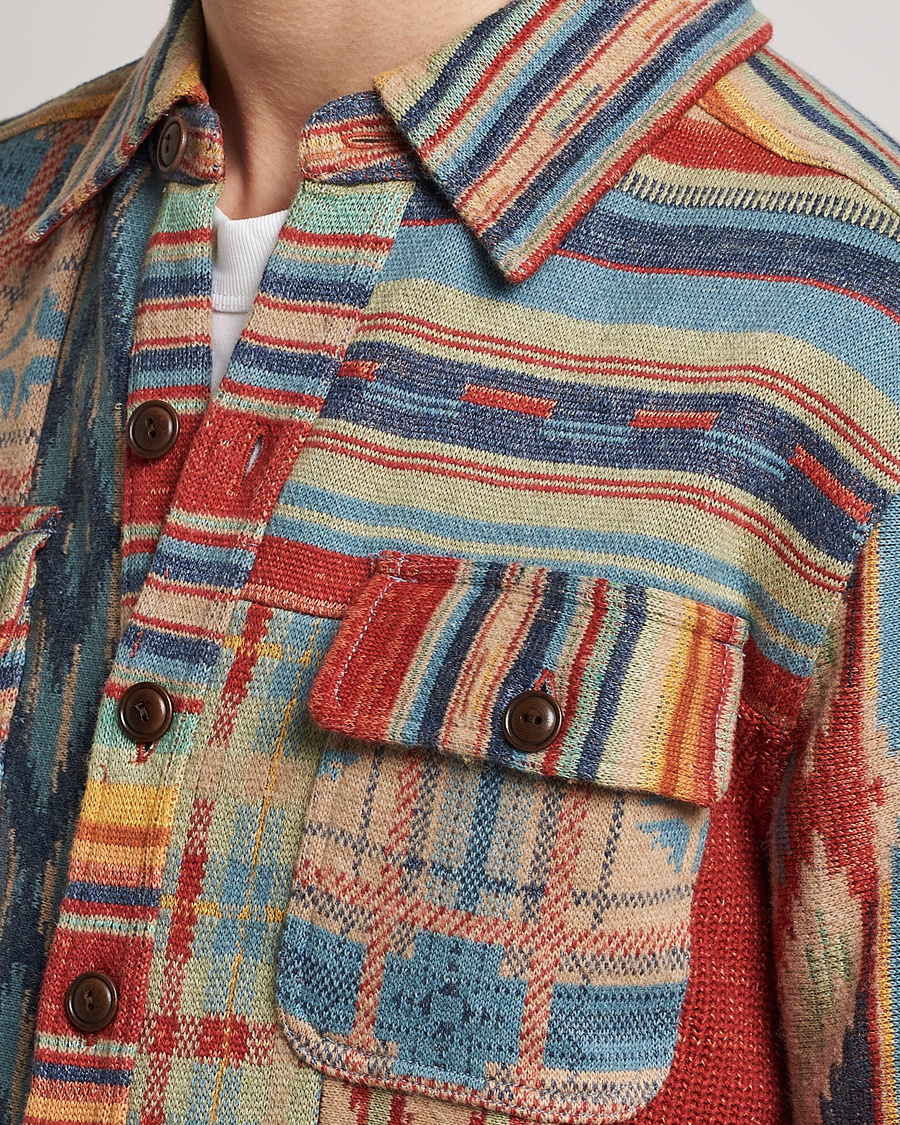 Men | Shirts | RRL | Limited Patchwork Workshirt Red Multi