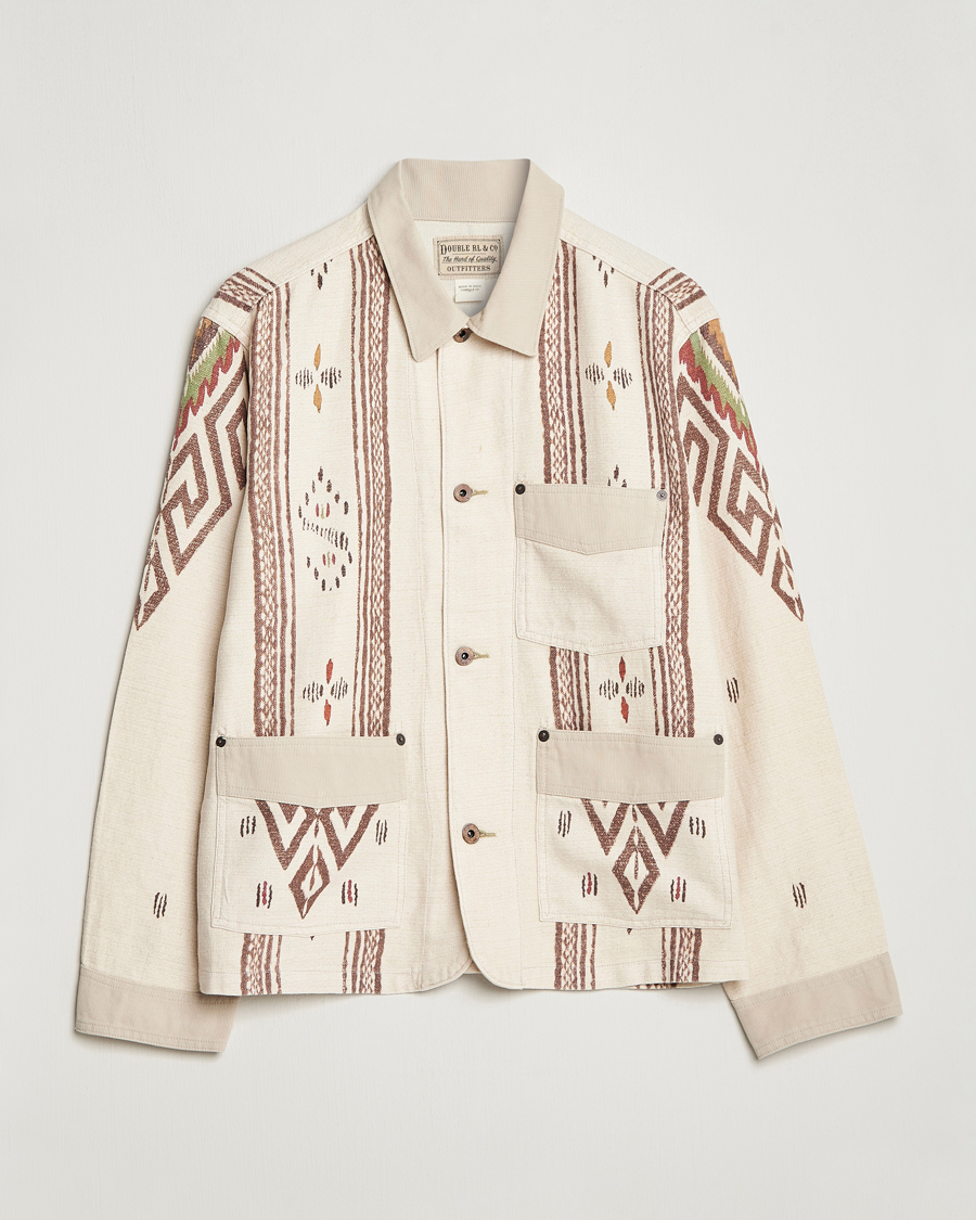 RRL Mansfield Unlined Shirt Jacket Stone at CareOfCarl.com