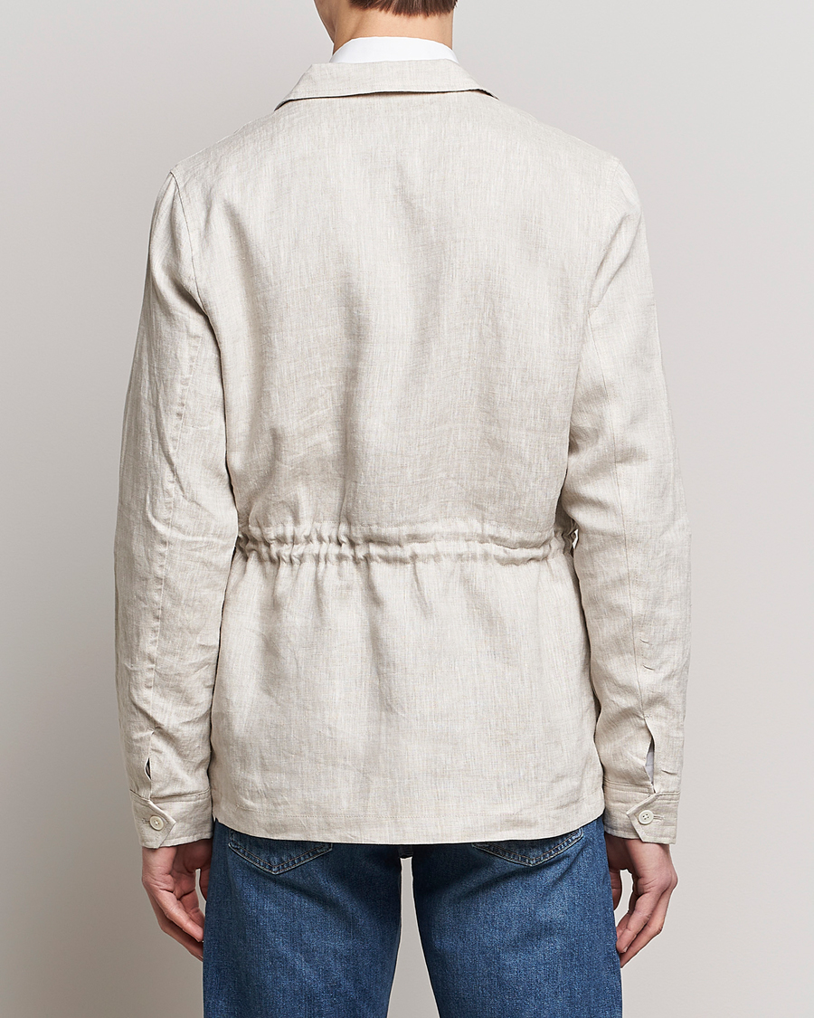 Men | Coats & Jackets | Stenströms | Linen Field Jacket Beige