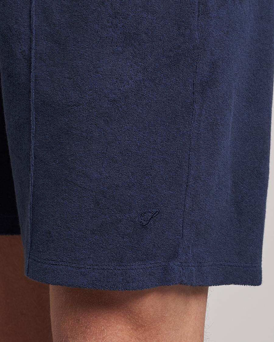 Men | Shorts | Stenströms | Terry Cotton Shorts Navy