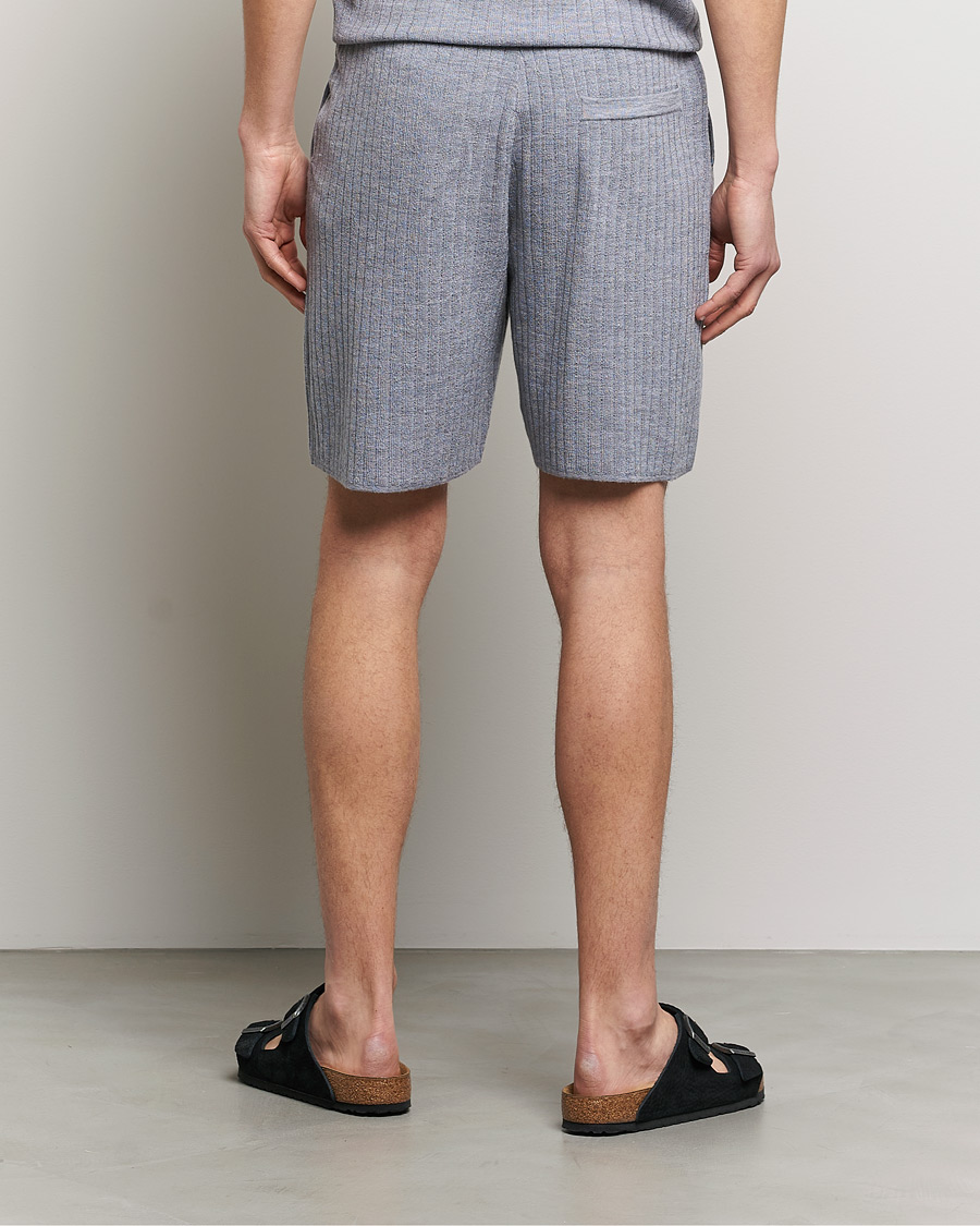 Men | Shorts | Stenströms | Merino/Lyocell Ribbed Shorts Grey