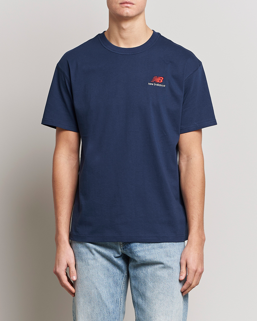 Men | New Balance | New Balance | Cotton T-Shirt Natural Indigo