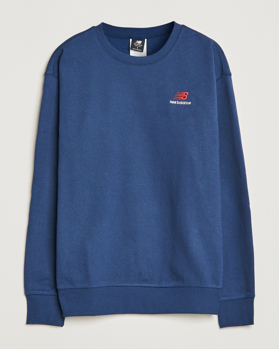 Men | Sweaters & Knitwear | New Balance | French Terry Sweatshirt Natural Indigo