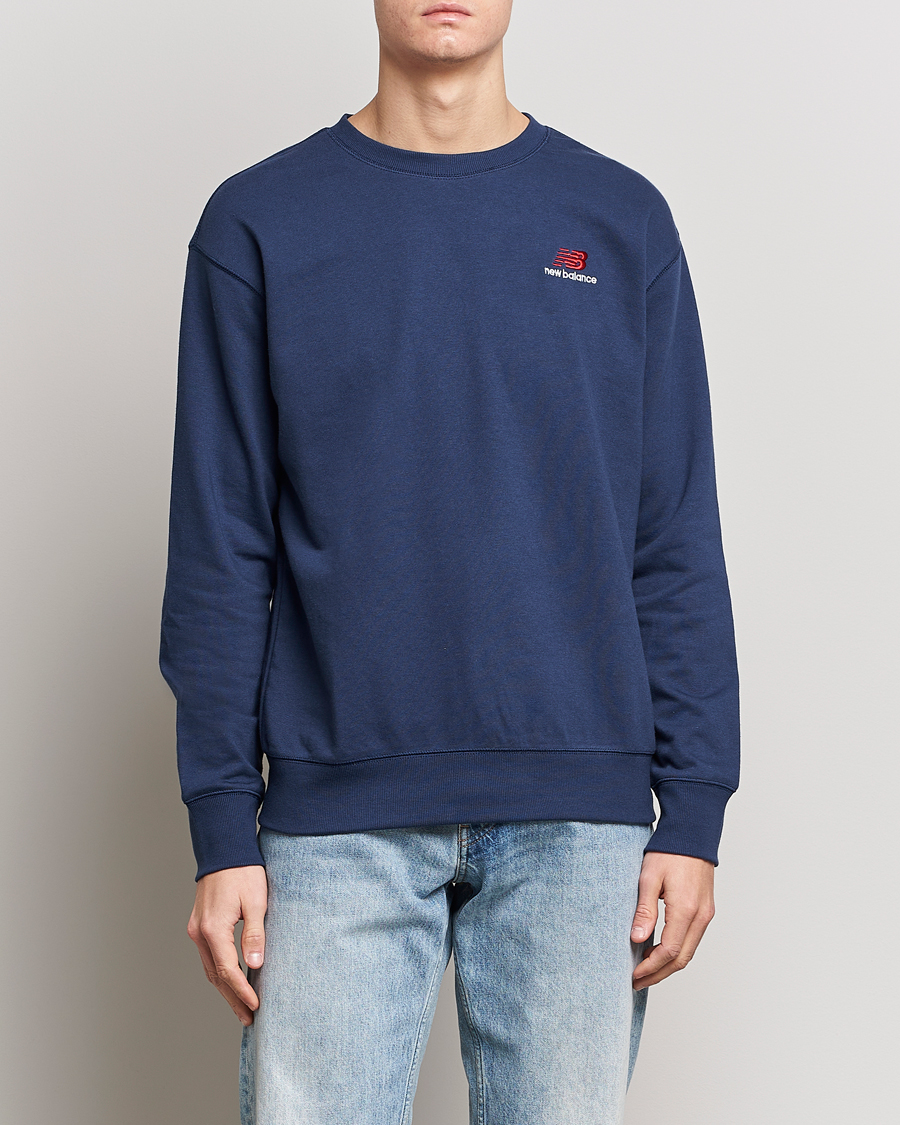 Men | Sweaters & Knitwear | New Balance | French Terry Sweatshirt Natural Indigo