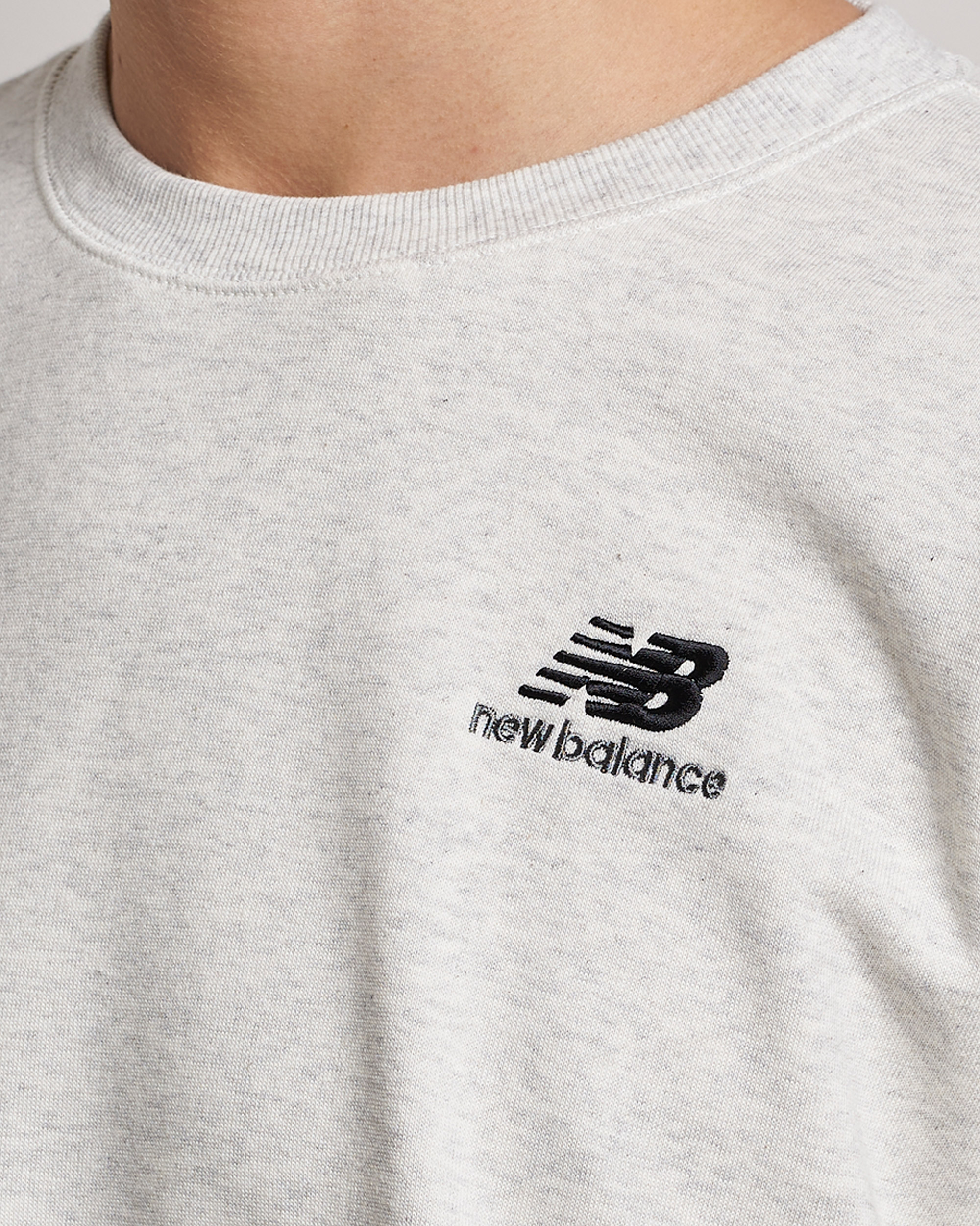 Men | Sweaters & Knitwear | New Balance | French Terry Sweatshirt Sea Salt Heather
