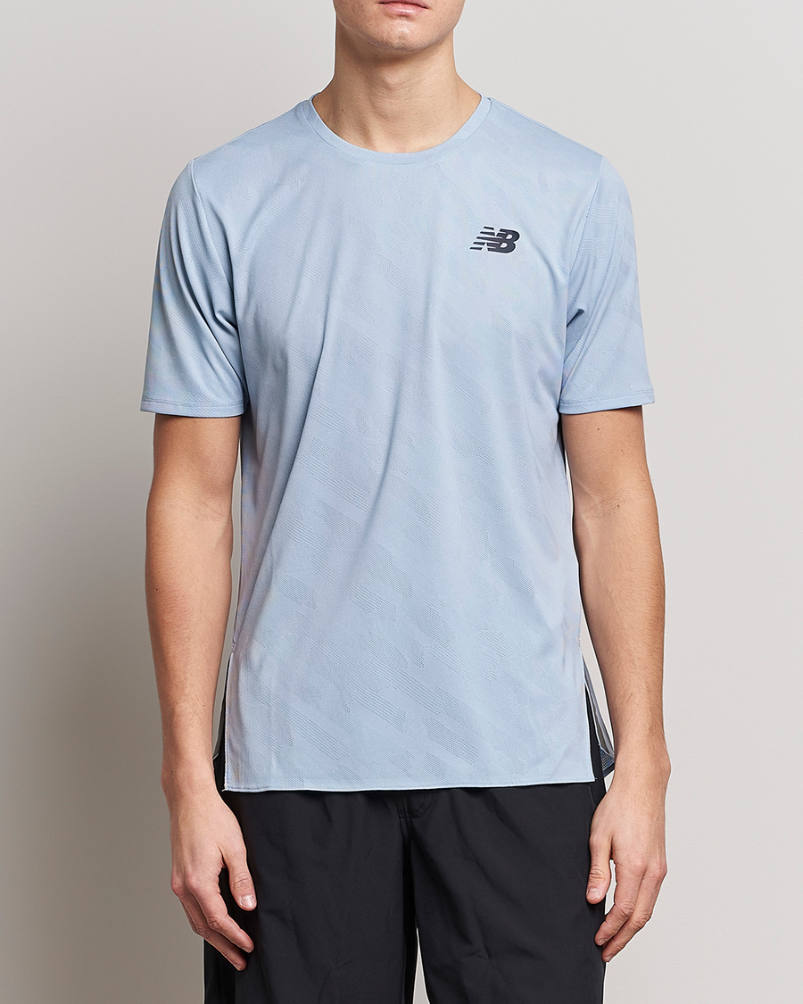 Men | New Balance | New Balance Running | Q Speed Jacquard T-Shirt Light Arctic Grey