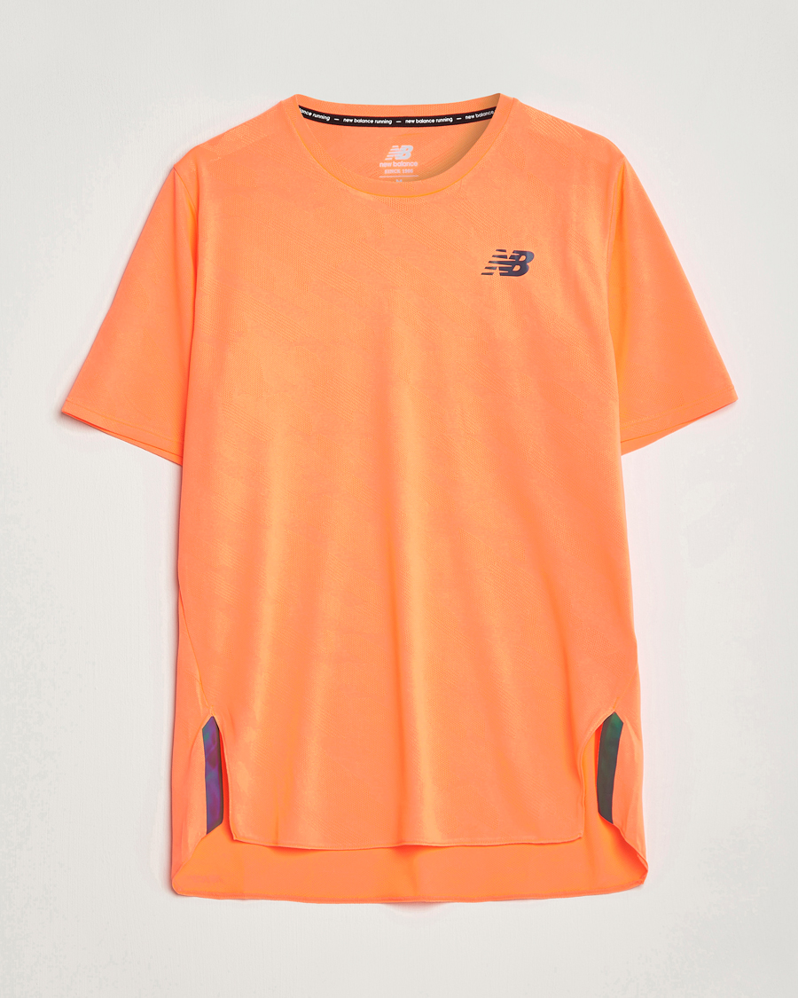 Men | T-Shirts | New Balance Running | Q Speed Jacquard T-Shirt Neon Dragonfly