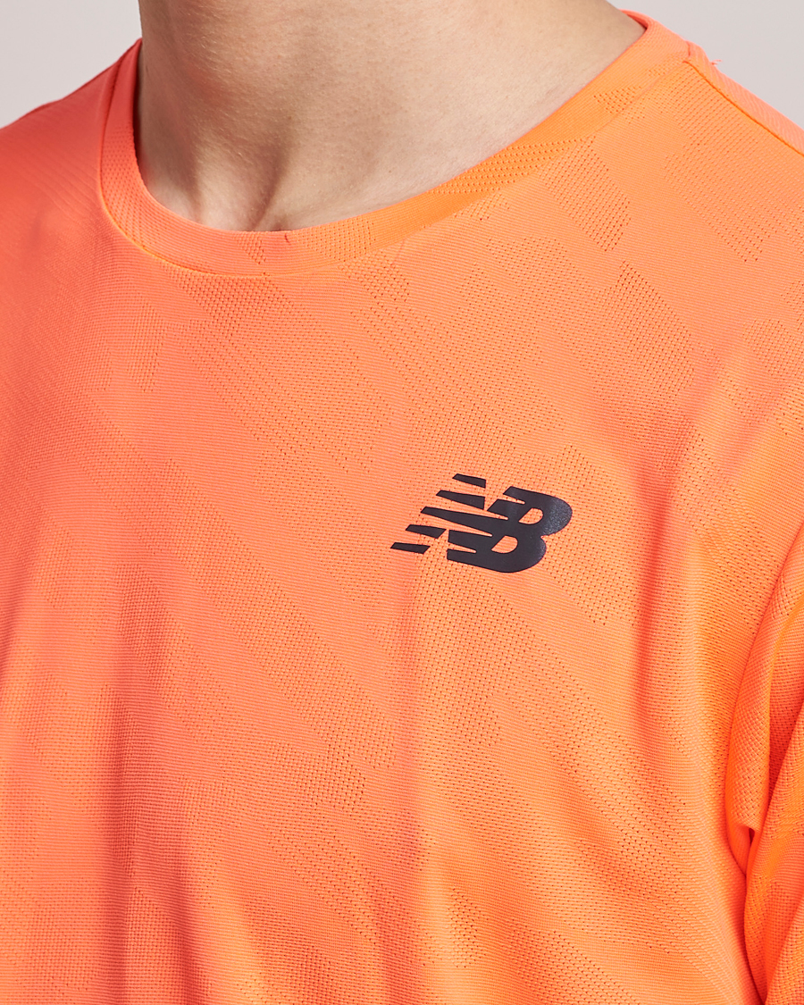 Men | T-Shirts | New Balance Running | Q Speed Jacquard T-Shirt Neon Dragonfly