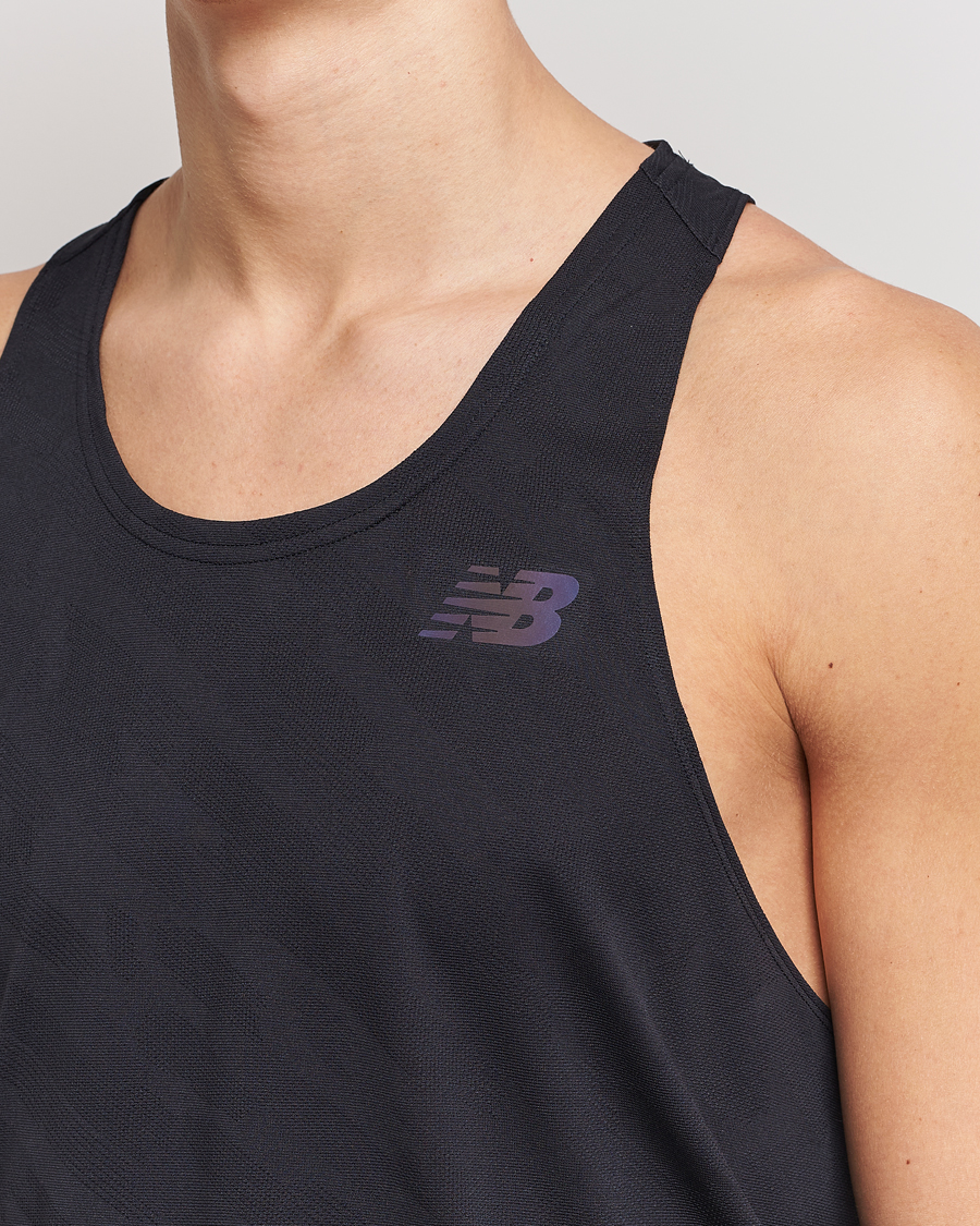 Men | T-Shirts | New Balance Running | Q Speed Jacquard Singlet Black
