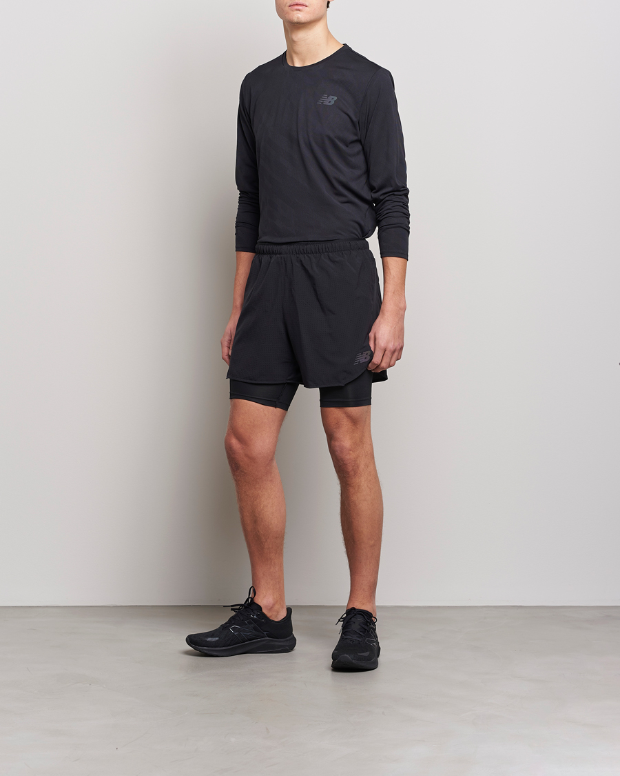 Men | Shorts | New Balance Running | Q Speed 2 in 1 Shorts Black