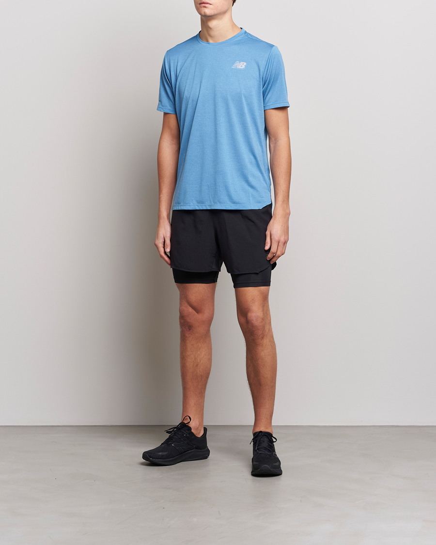 Men | T-Shirts | New Balance Running | Impact Run T-Shirt Heritage Blue