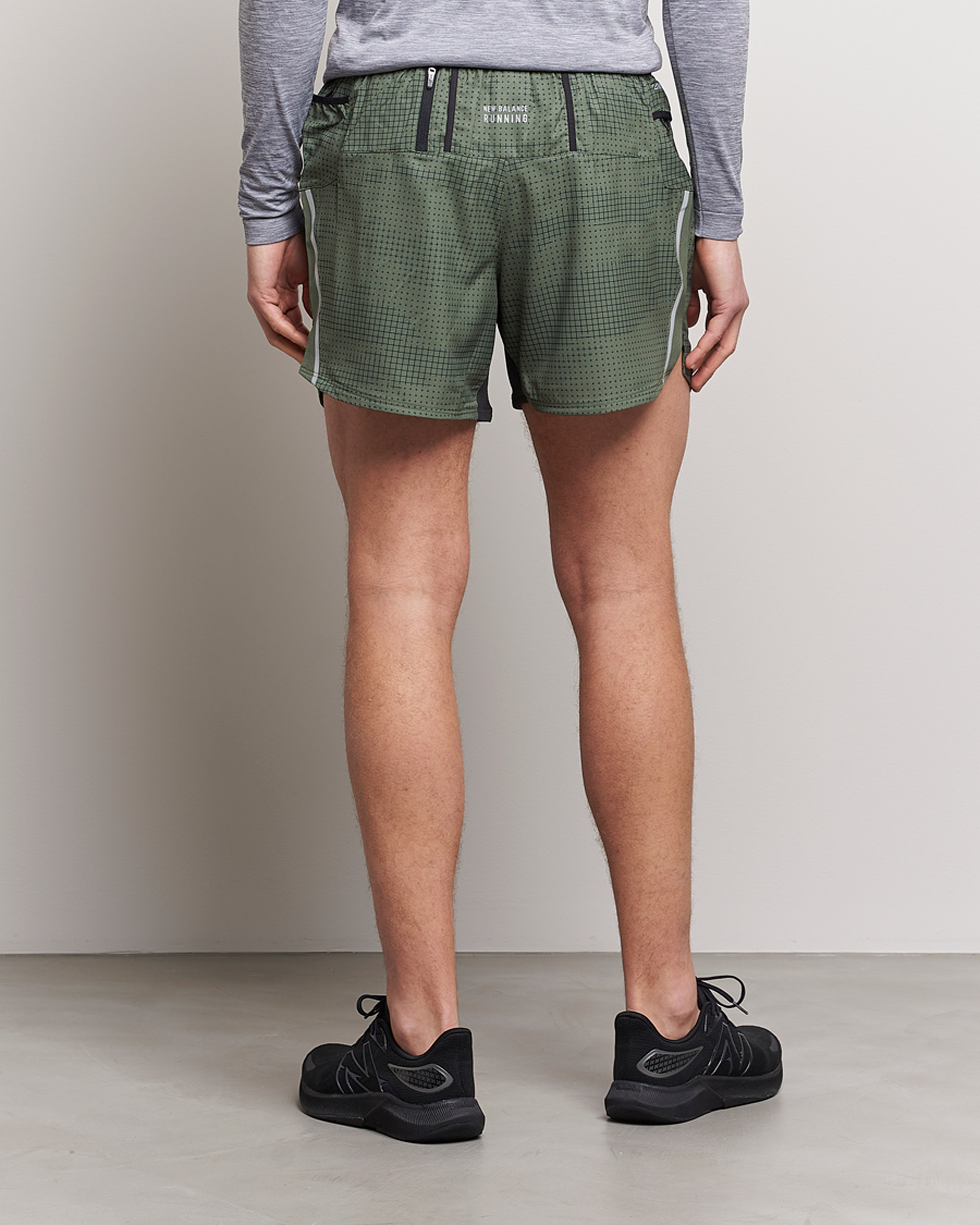 Men | Shorts | New Balance Running | Impact Run 5 Inch Shorts Deep Olive