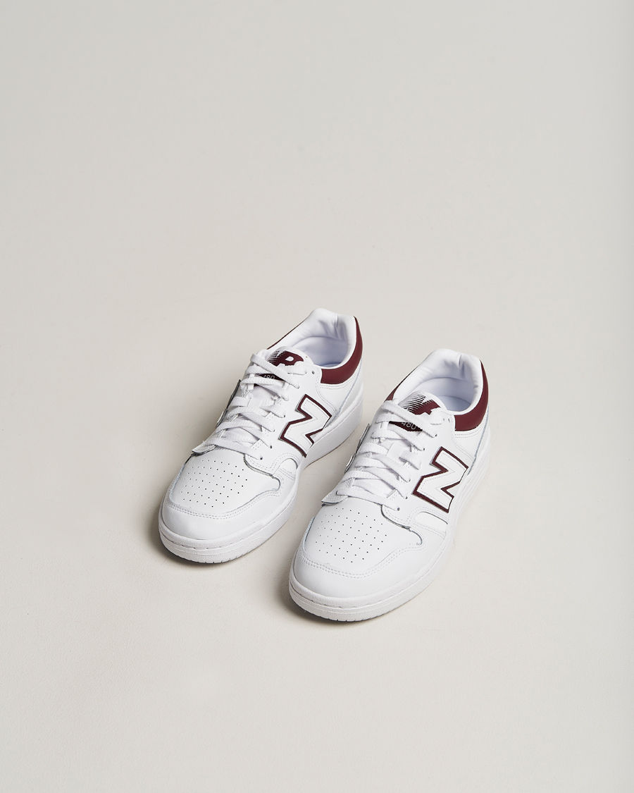 Men | White Sneakers | New Balance | 480 Sneakers White/Burgundy