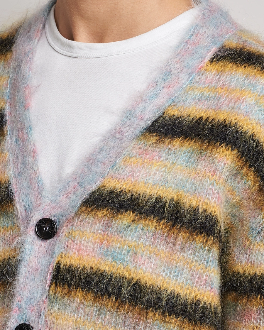 Men | Sweaters & Knitwear | Marni | Striped Mohair Cardigan Multicolor