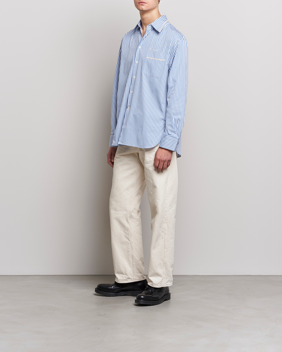 Men | Shirts | Marni | Striped Pocket Shirt Iris Blue
