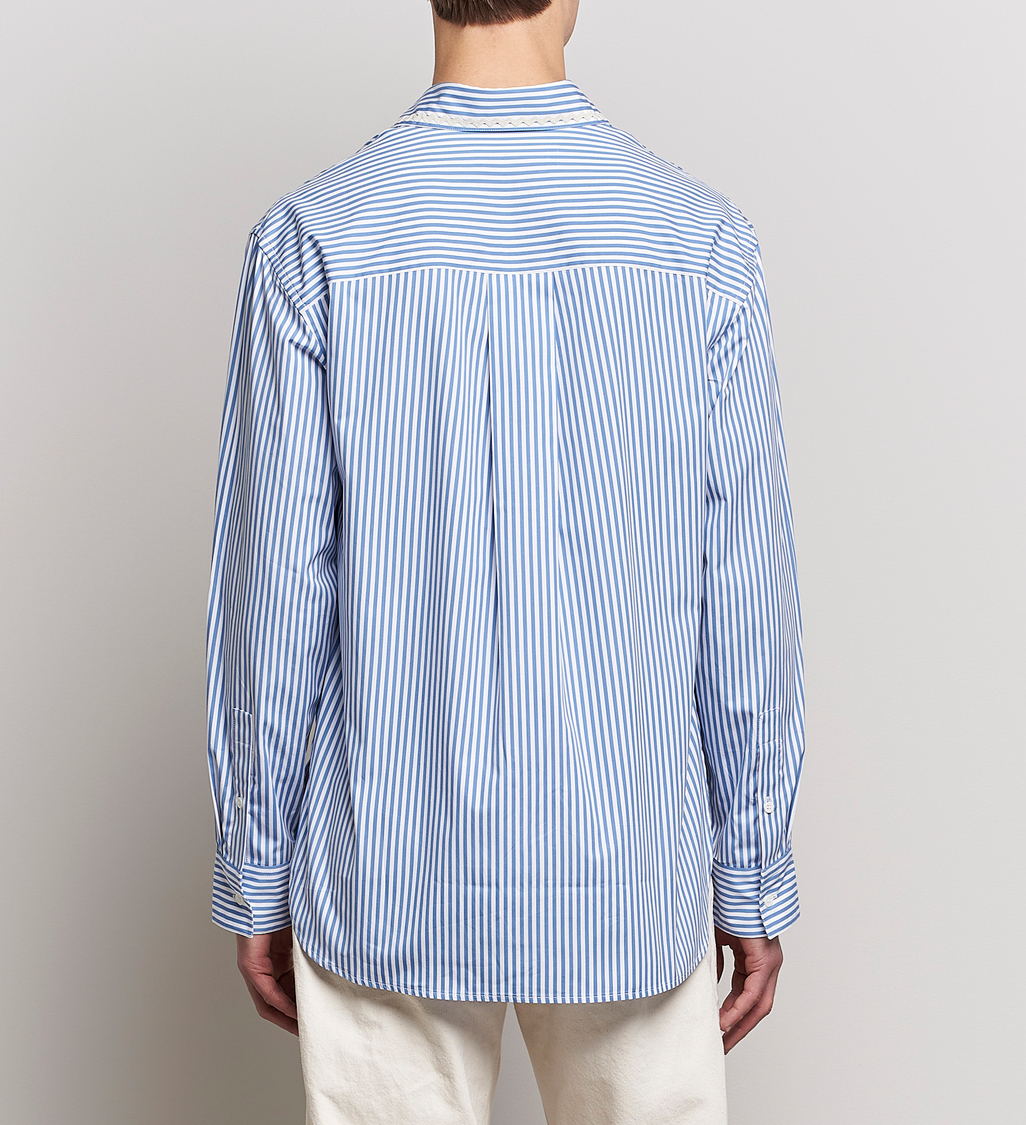 Men | Shirts | Marni | Striped Pocket Shirt Iris Blue