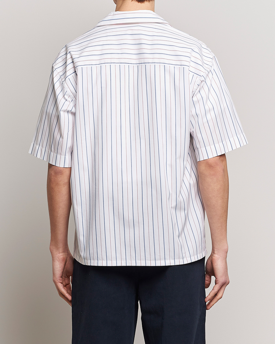 Men | Shirts | Marni | Striped Bowling Shirt Lily White