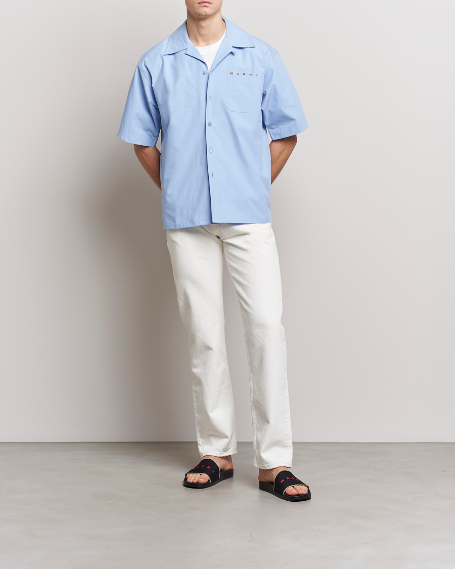 Men | Shirts | Marni | Bowling Shirt Iris Blue