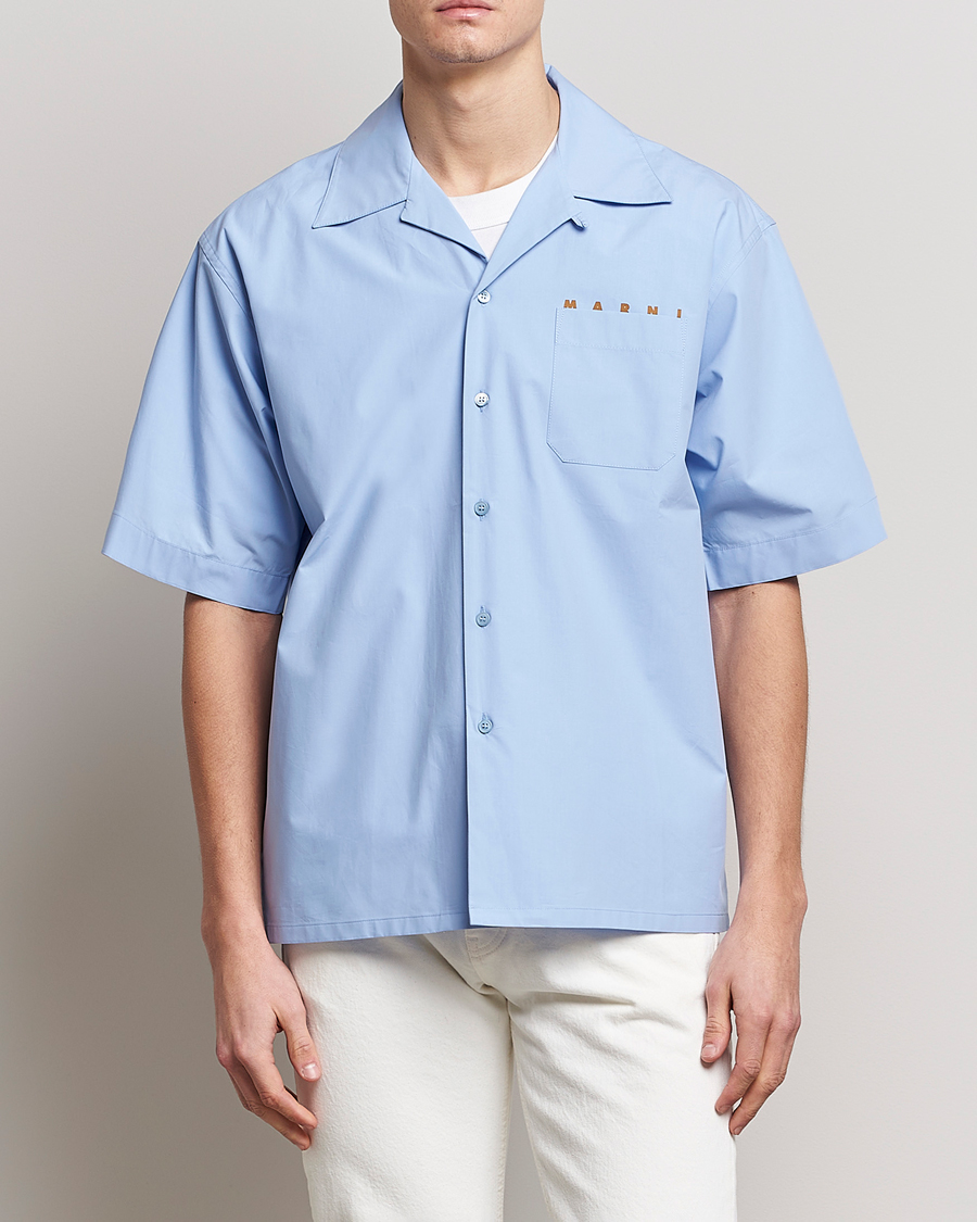 Men | Shirts | Marni | Bowling Shirt Iris Blue
