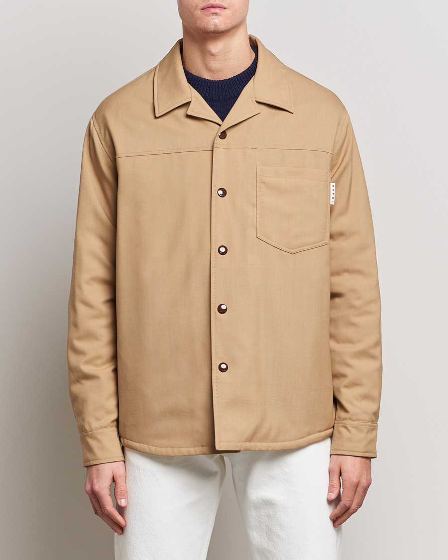 Men | Marni | Marni | Virgin Wool Shirt Jacket Dijon