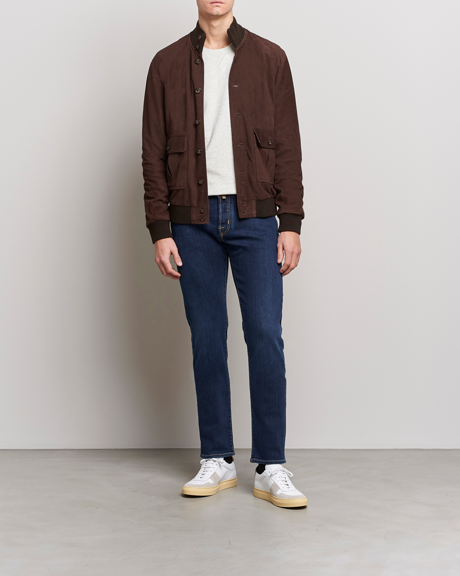 Men | Jeans | Jacob Cohën | Nick Slim Fit Stretch Jeans Dark Blue