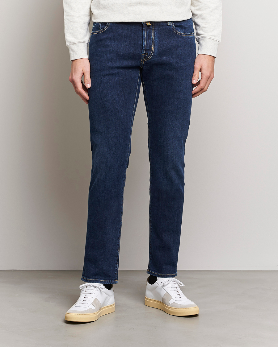 Men | Jeans | Jacob Cohën | Nick Slim Fit Stretch Jeans Dark Blue