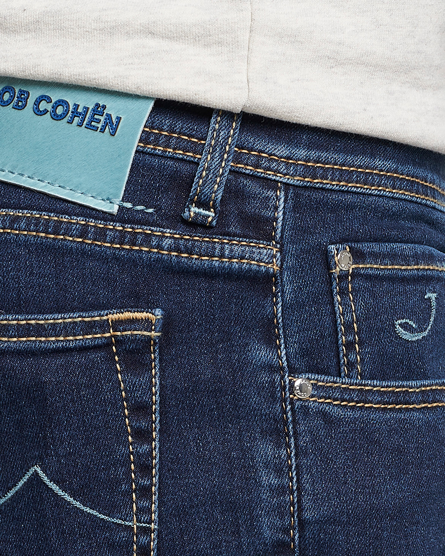 Men | Jeans | Jacob Cohën | Nick Slim Fit Stretch Jeans Dark Blue