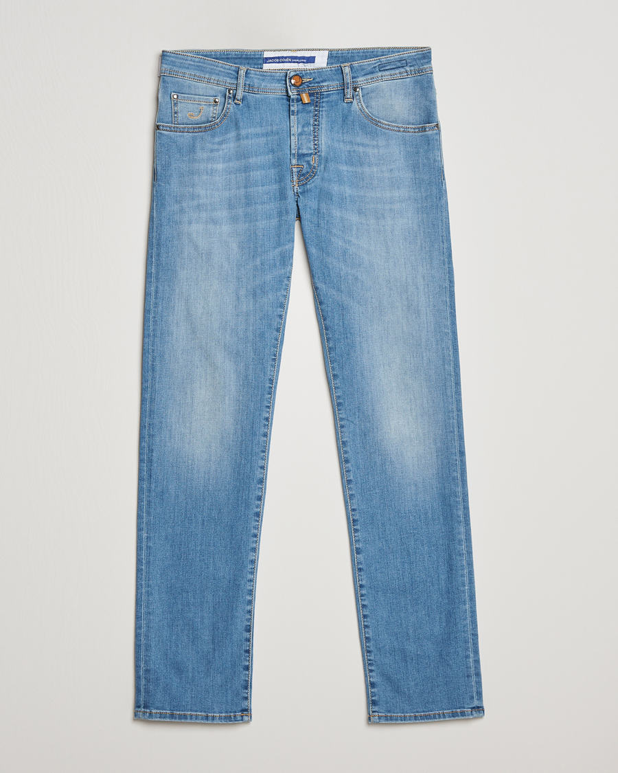 Men | Jeans | Jacob Cohën | Nick Slim Fit Stretch Jeans Light Blue