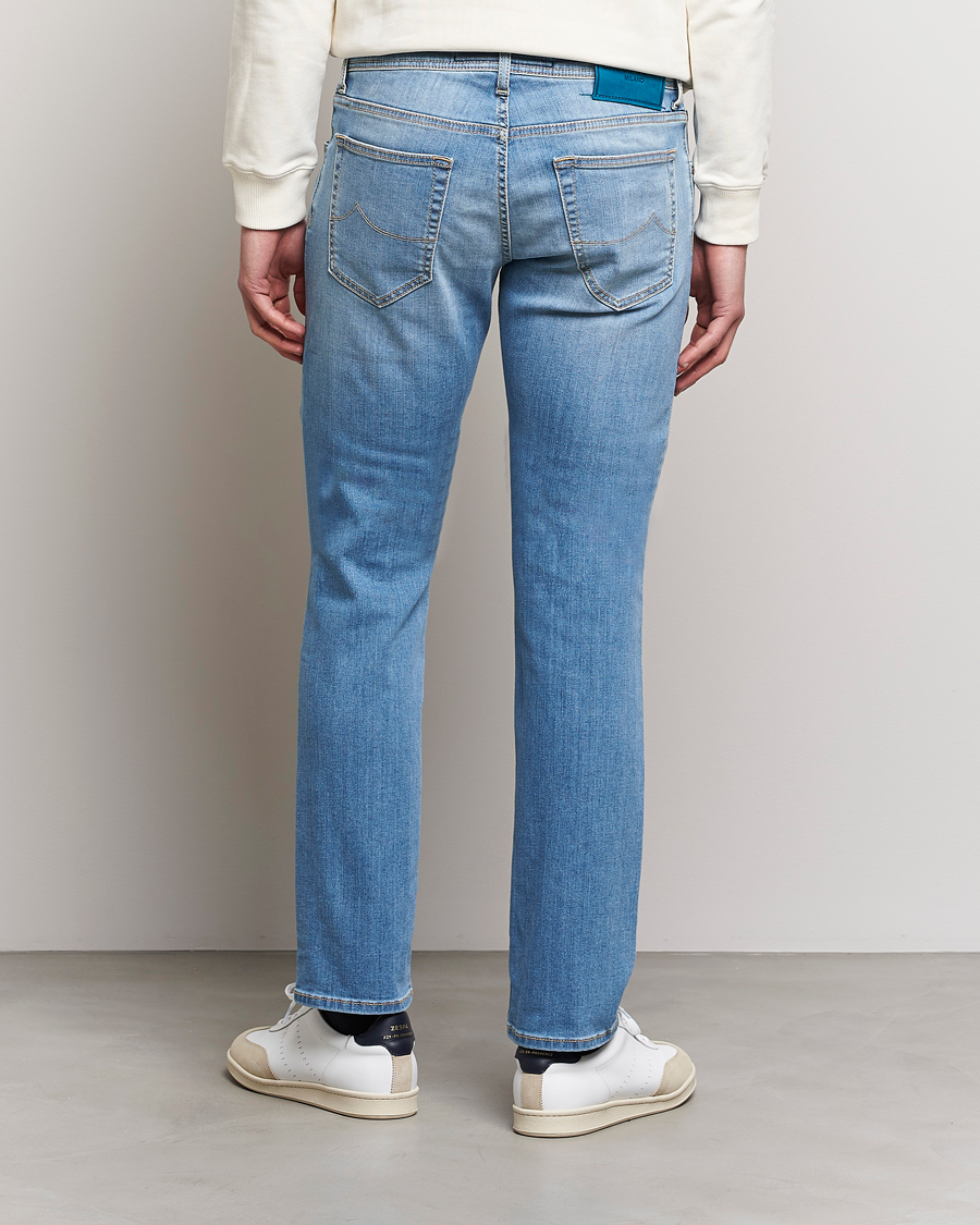 Men | Jeans | Jacob Cohën | Nick Slim Fit Stretch Jeans Light Blue