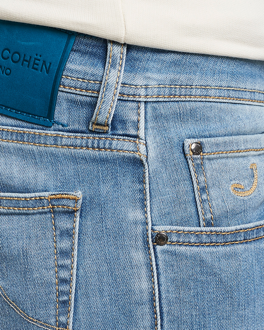 Men | Jeans | Jacob Cohën | Nick Slim Fit Stretch Jeans Light Blue