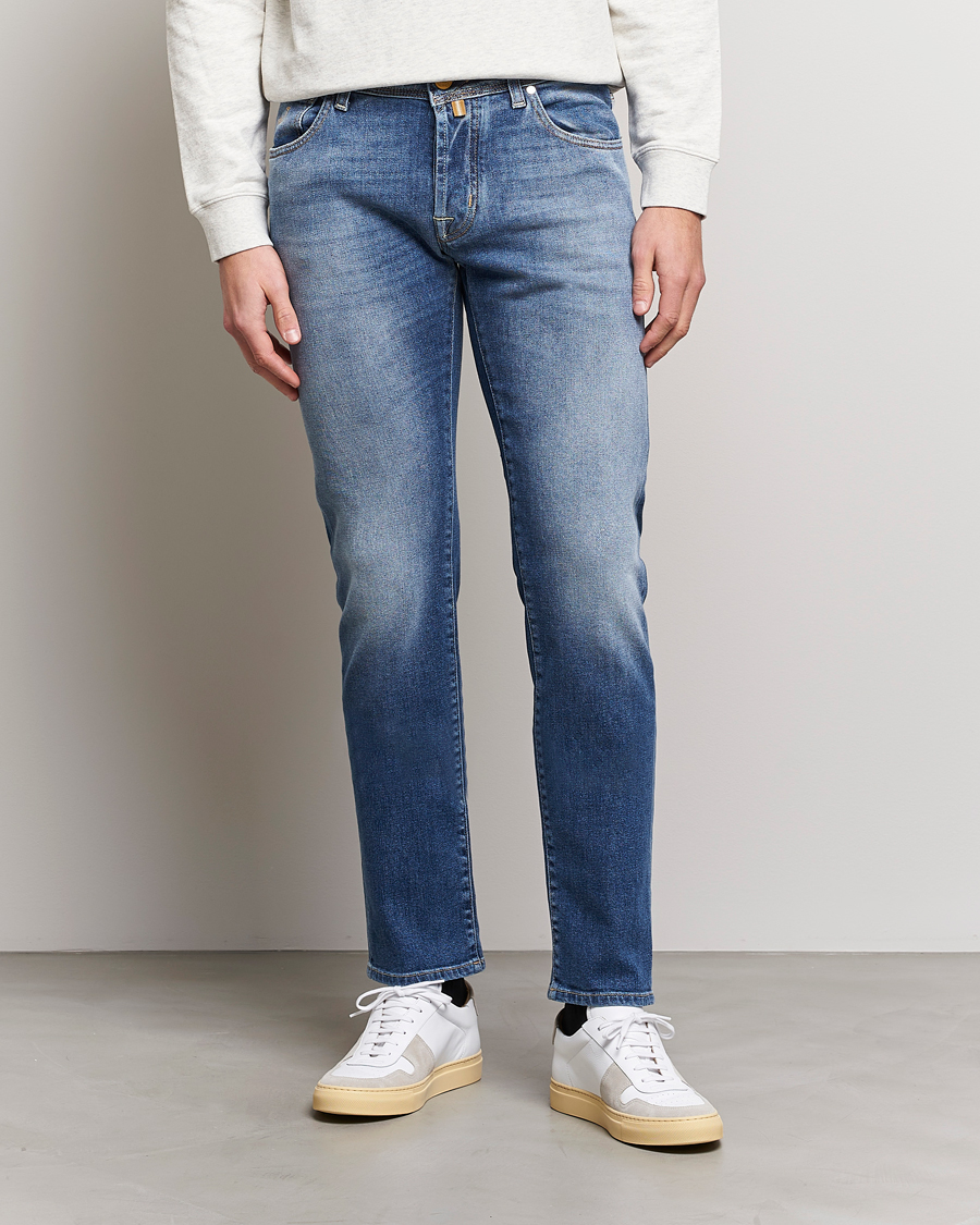 Men | Slim fit | Jacob Cohën | Nick Slim Fit Eco Friendly Stretch Jeans Mid Blue
