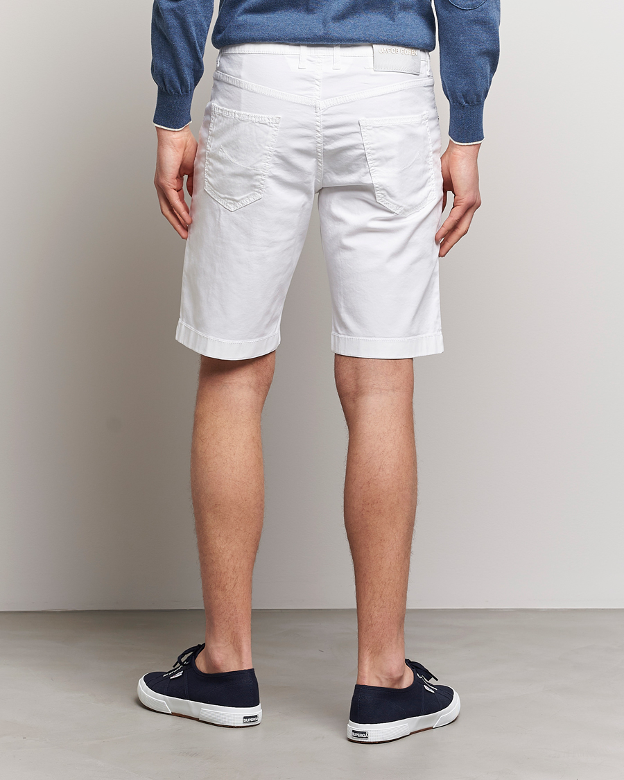 Men | Shorts | Jacob Cohën | Nicolas Cotton Twill Shorts White
