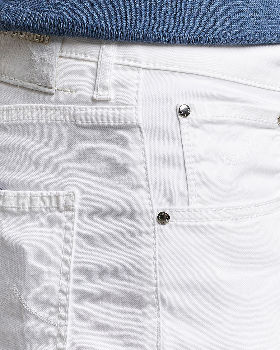 Men | Shorts | Jacob Cohën | Nicolas Cotton Twill Shorts White