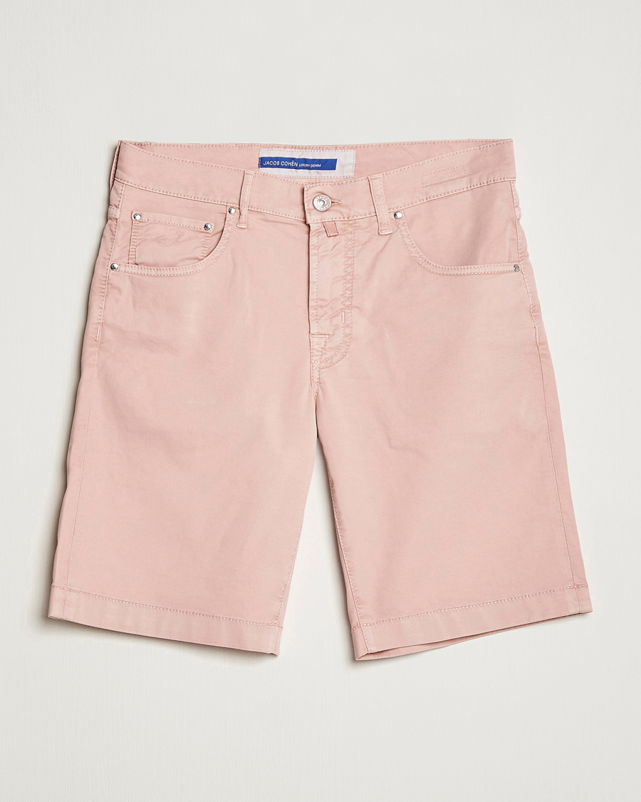 Men | Shorts | Jacob Cohën | Nicolas Cotton Twill Shorts Pink