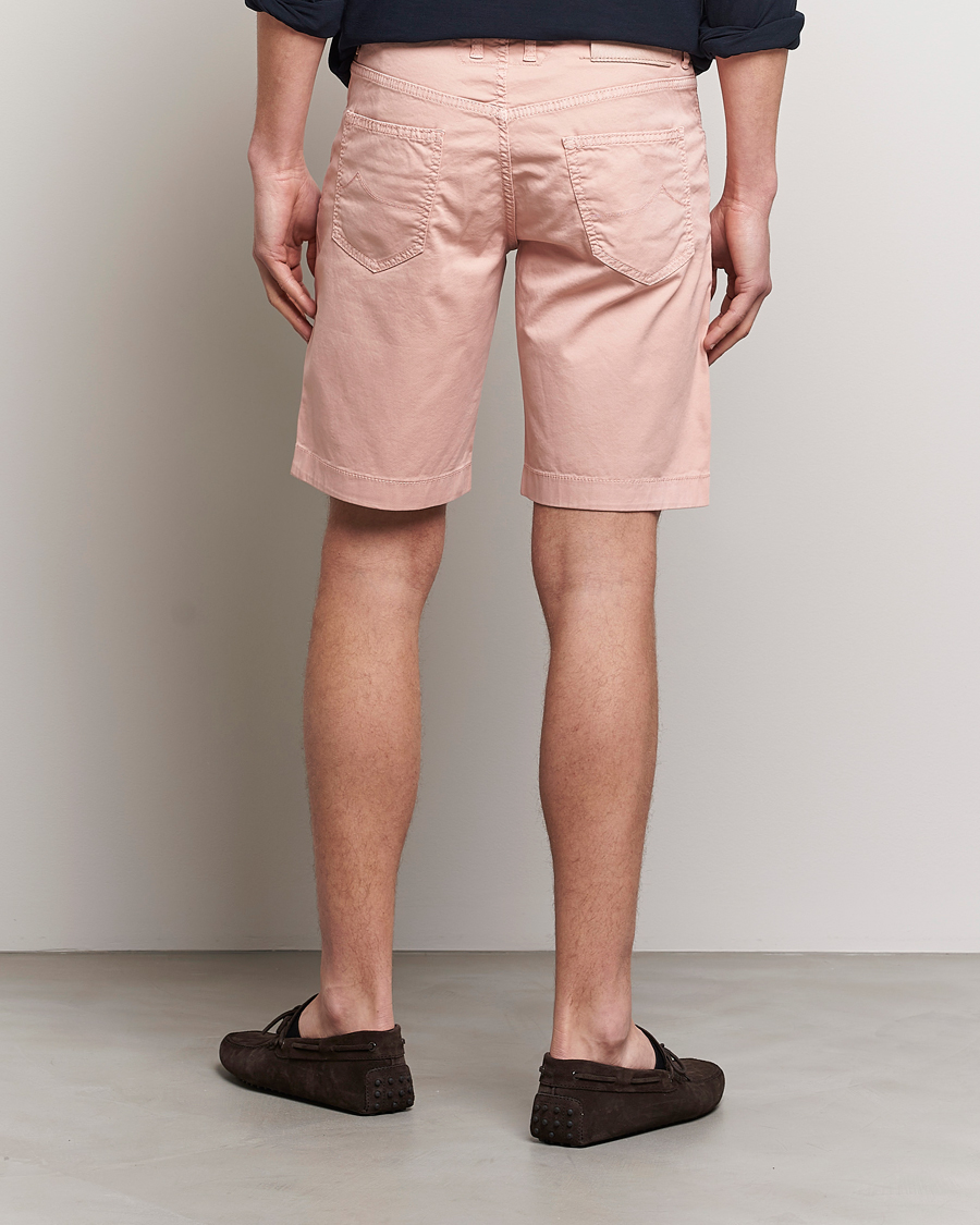 Men | Shorts | Jacob Cohën | Nicolas Cotton Twill Shorts Pink