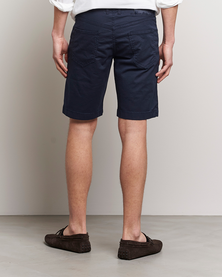 Men | Shorts | Jacob Cohën | Nicolas Cotton Twill Shorts Navy
