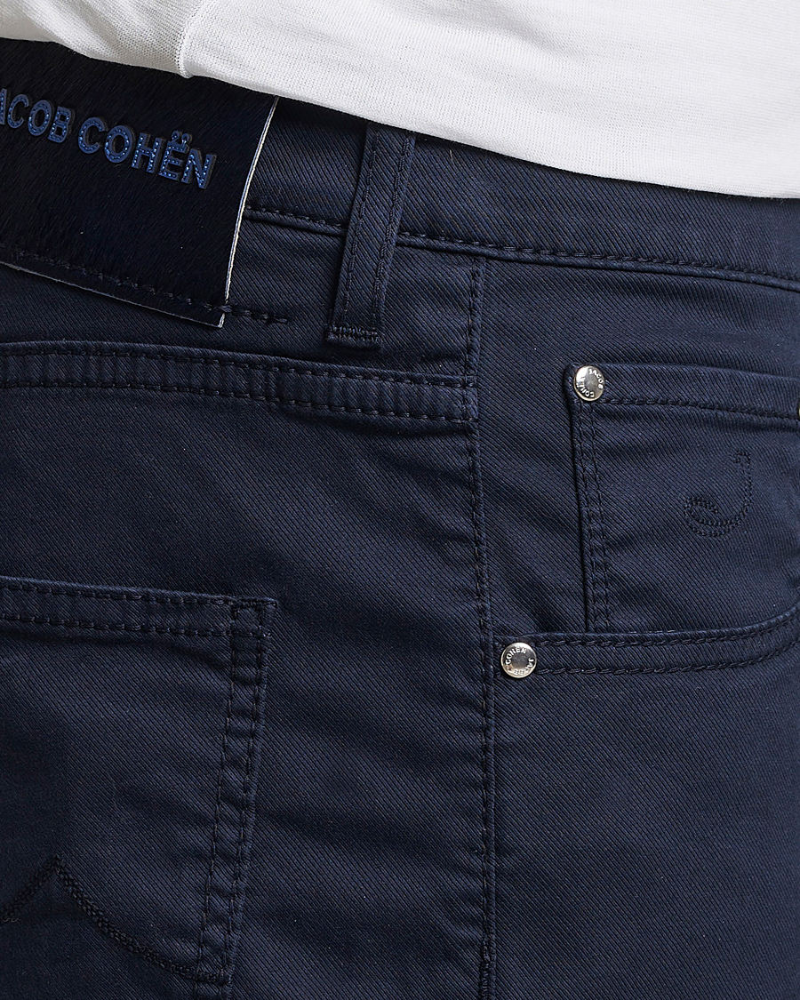 Men | Shorts | Jacob Cohën | Nicolas Cotton Twill Shorts Navy