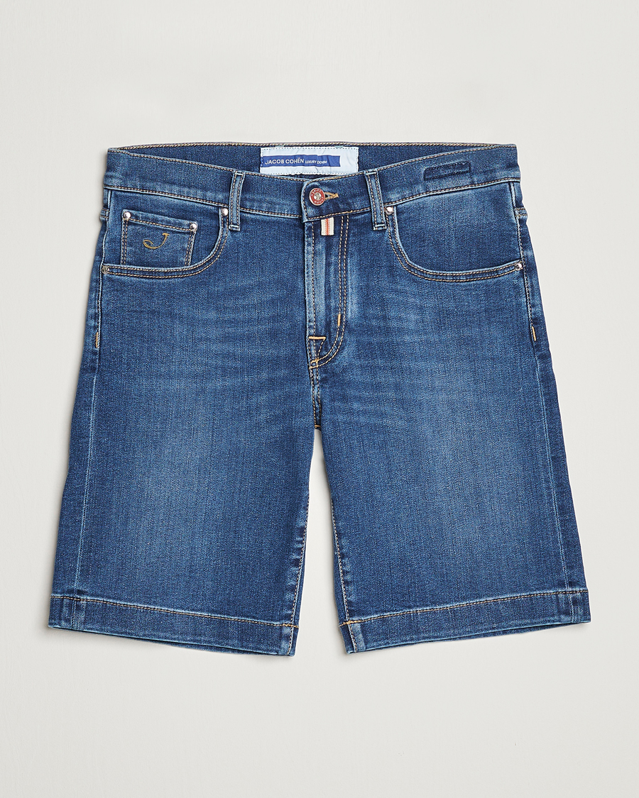 Men | Shorts | Jacob Cohën | Nicolas Jeans Shorts Mid Blue