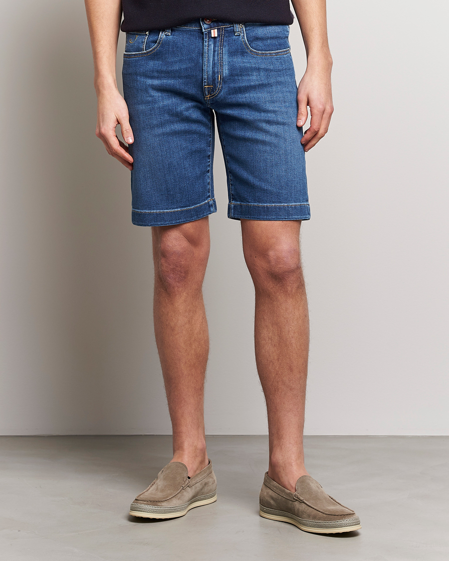 Men | Chino Shorts | Jacob Cohën | Nicolas Jeans Shorts Mid Blue